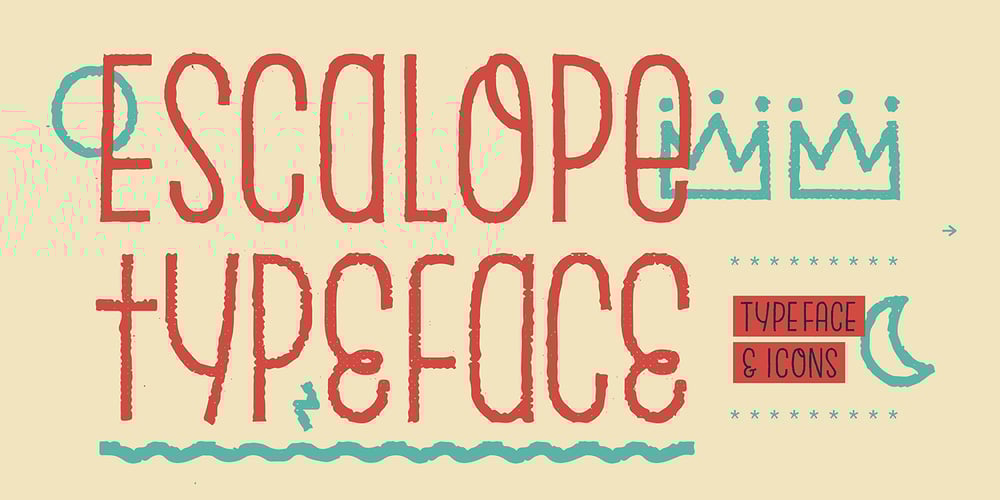 Escalope font
