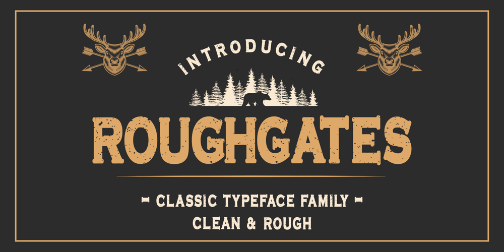 Roughgates font
