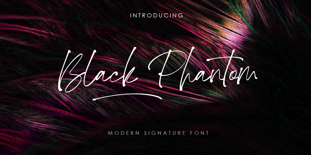 Black Phantom font
