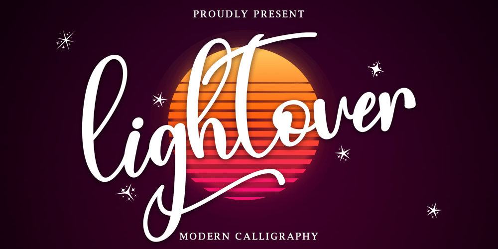 Lightover font