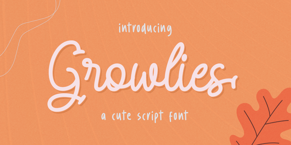 Growlies font