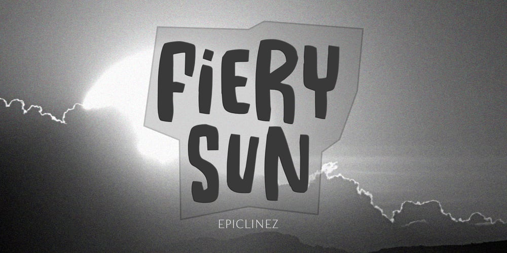 Fiery Sun font