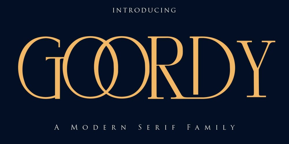 Goordy font