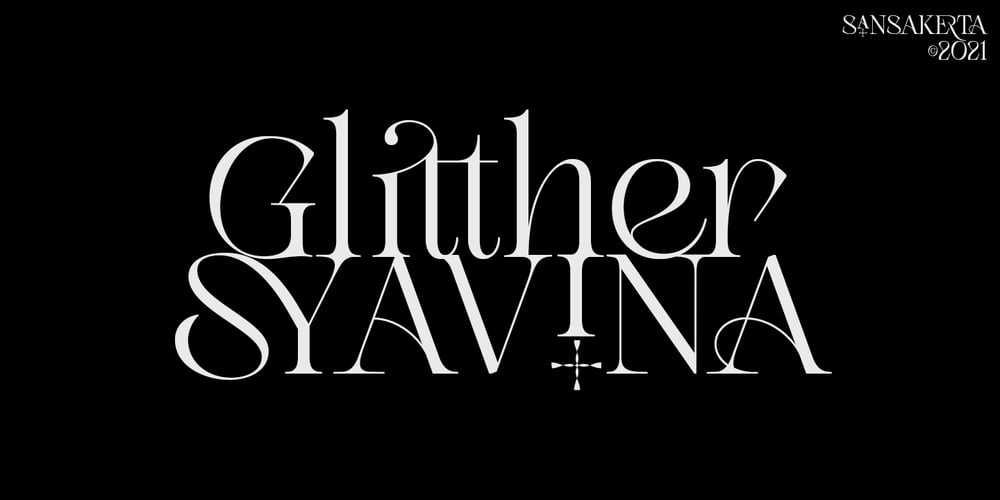 Glitther Syavina font