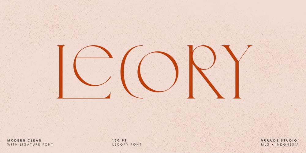 Lecory font