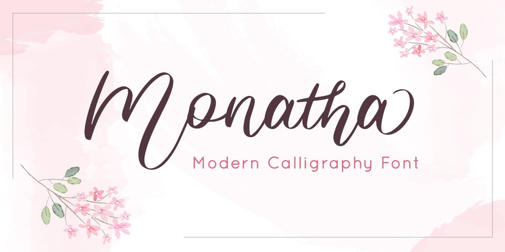 Monatha font
