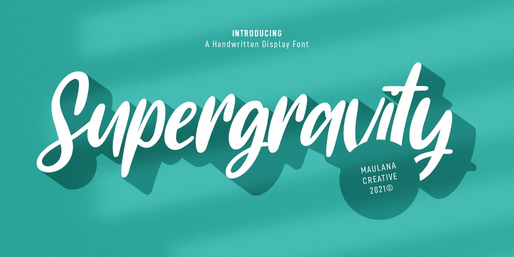 Supergravity font