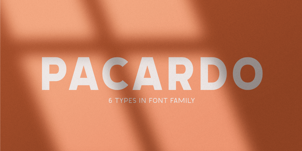 Pacardo font