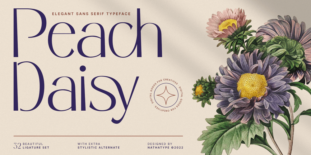 Peach Daisy font