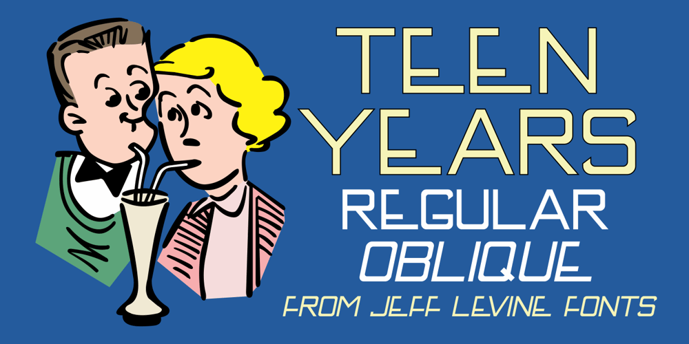 Teen Years JNL font