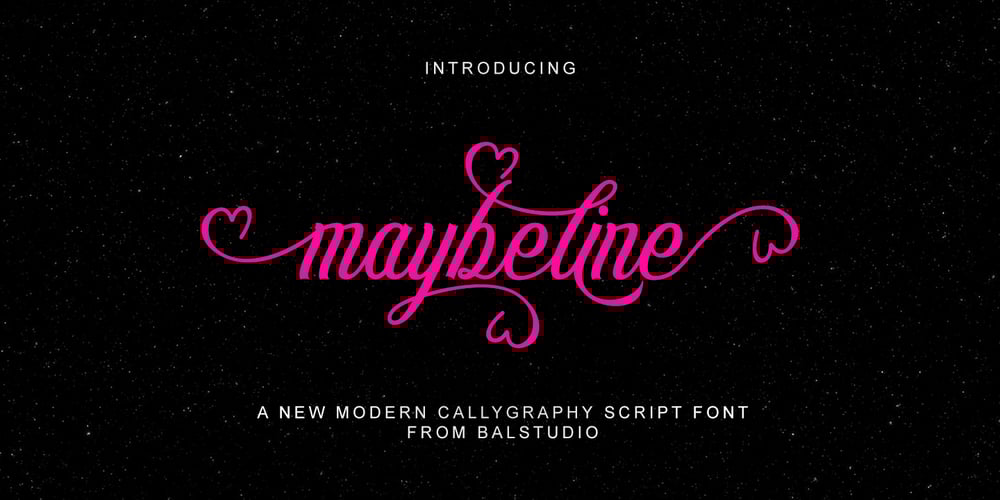 Maybeline Script font