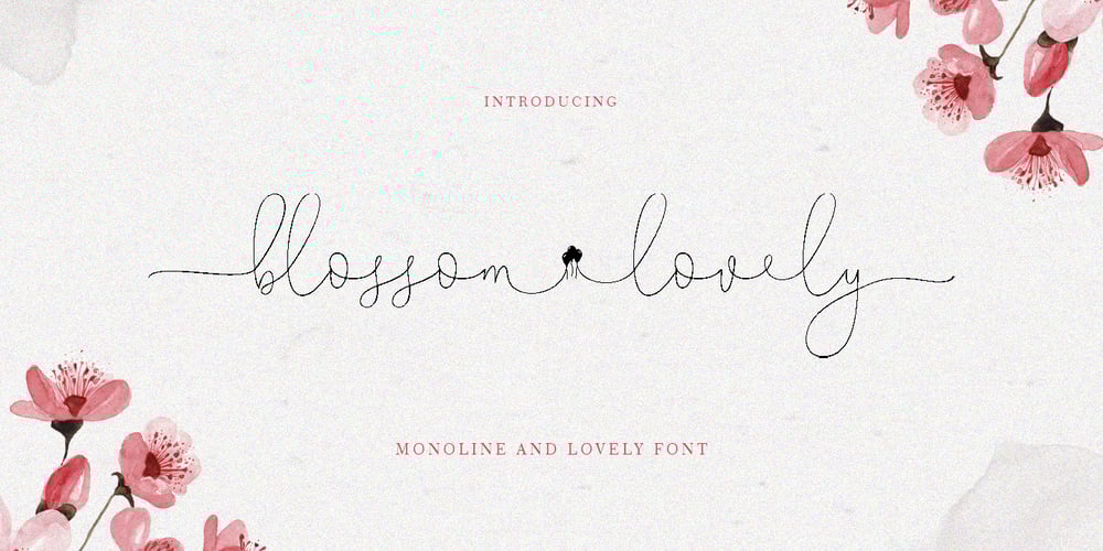 Blossom Lovely font