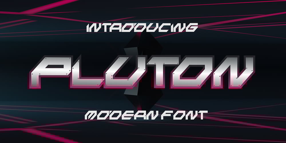 Pluton Racing font