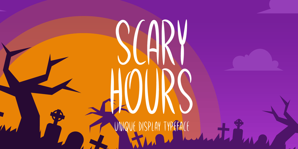 Scary Hours font