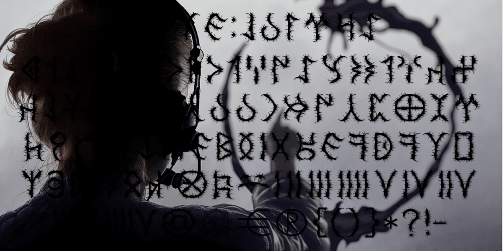 Ongunkan  Old Turkic Arrival font