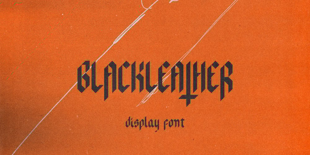 Blackleather font