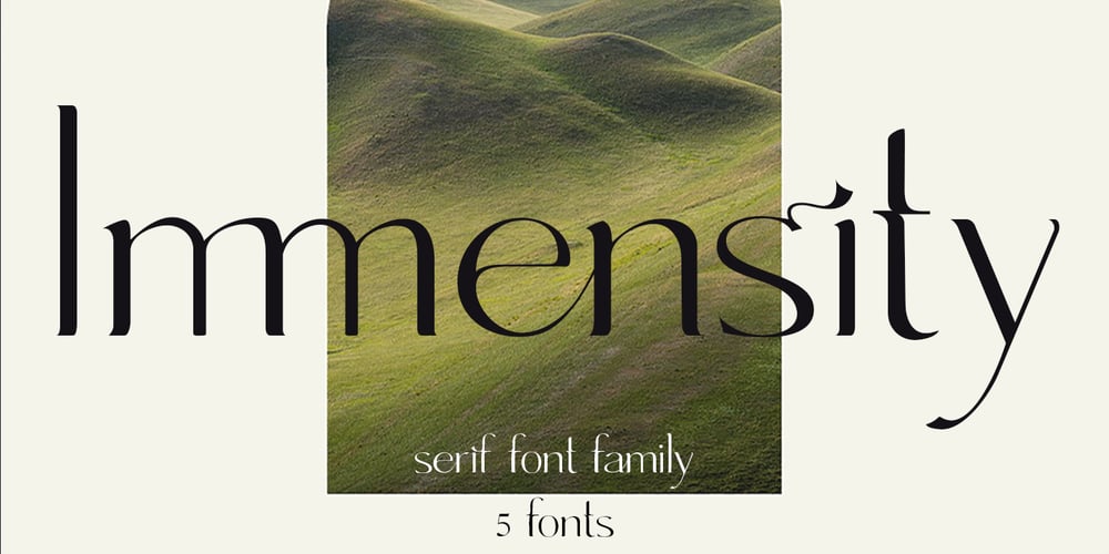 Immensity font