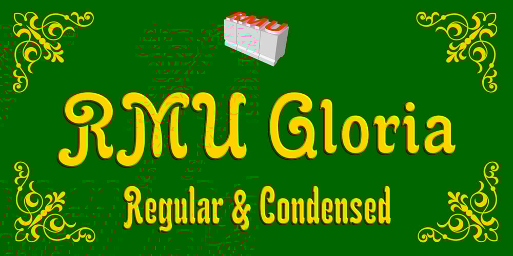 RMU Gloria font