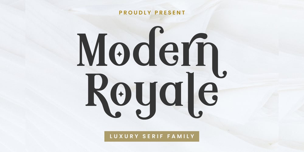 Modern Royale font
