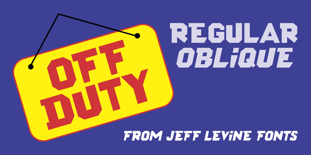 Off Duty JNL font