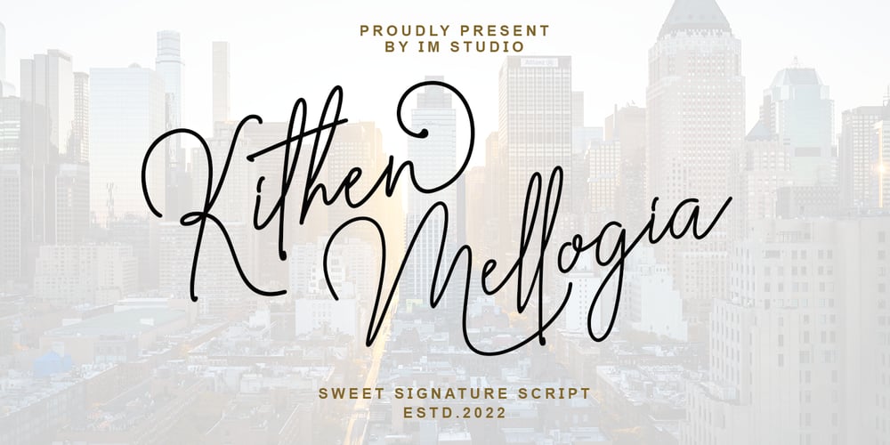 Kithen Mellogia font