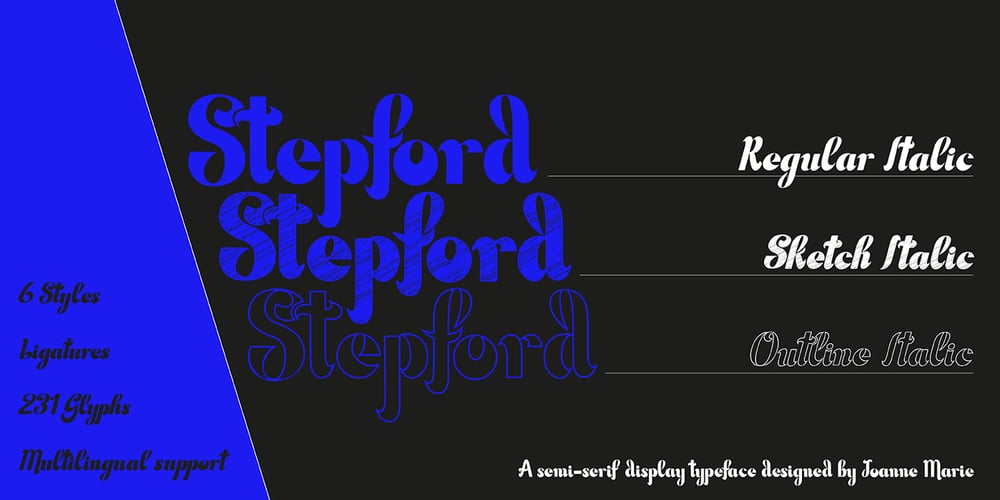 Stepford font
