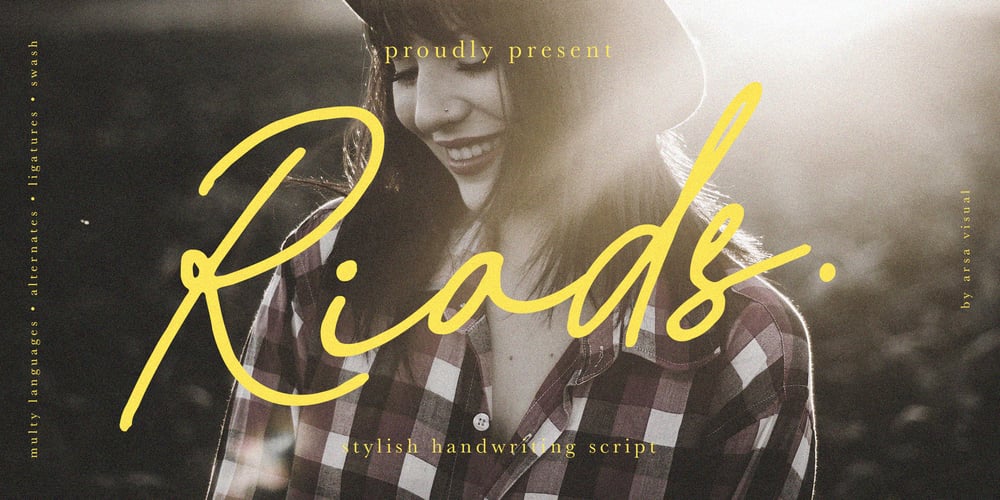 Riads Script font