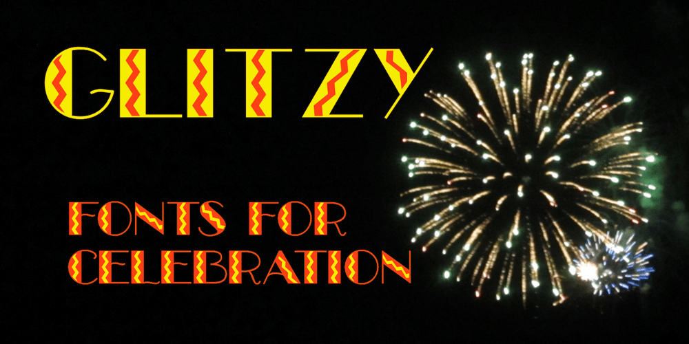 Glitzy font