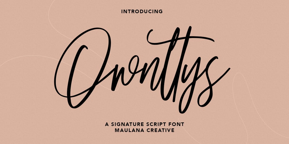 Ownttys font