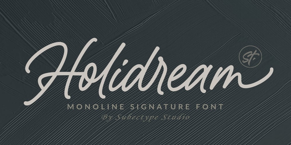 Holidream font