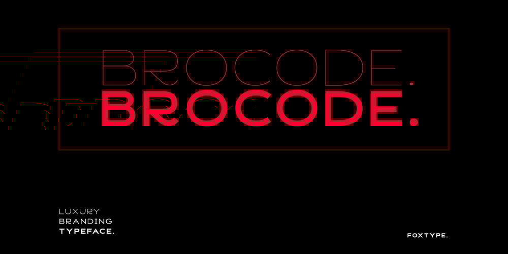 Brocode Display font