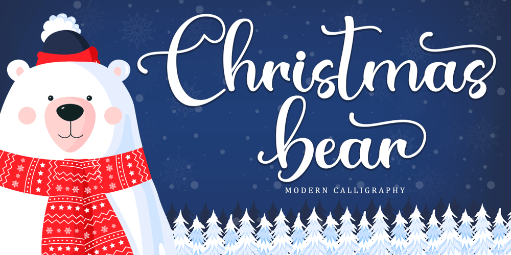 Christmas Bear font
