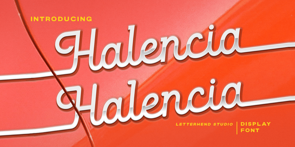 Halencia font