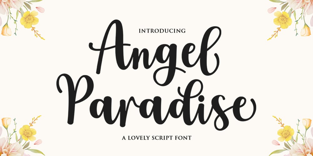 Angel Paradise font