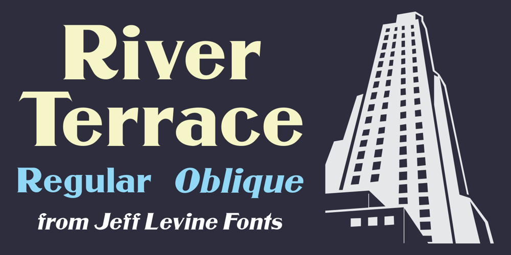 River Terrace JNL font