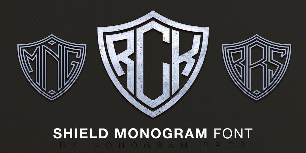 Shield Monogram font