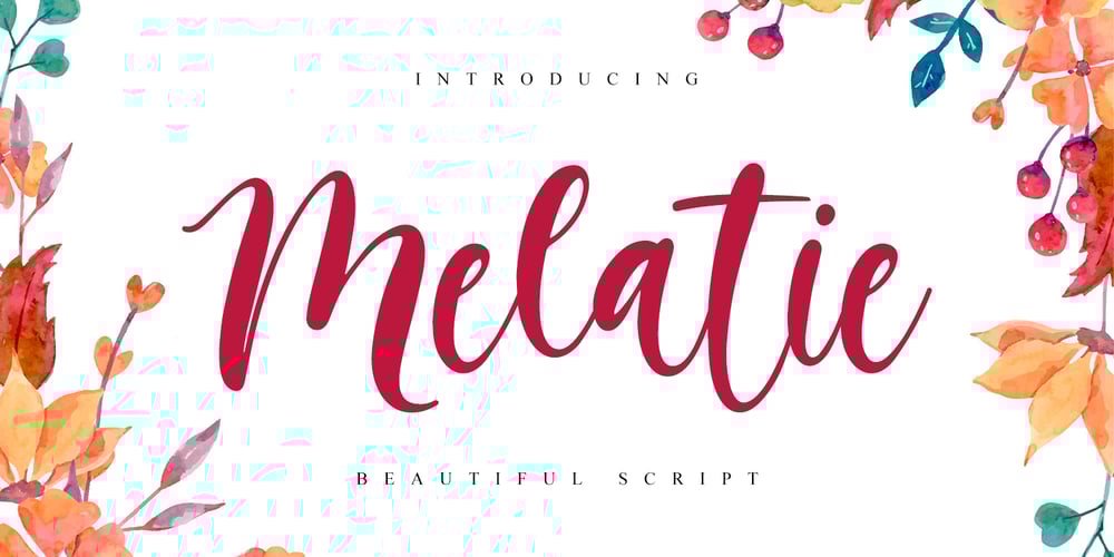 Melatie font