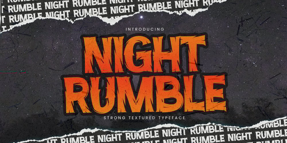 Night Rumble font