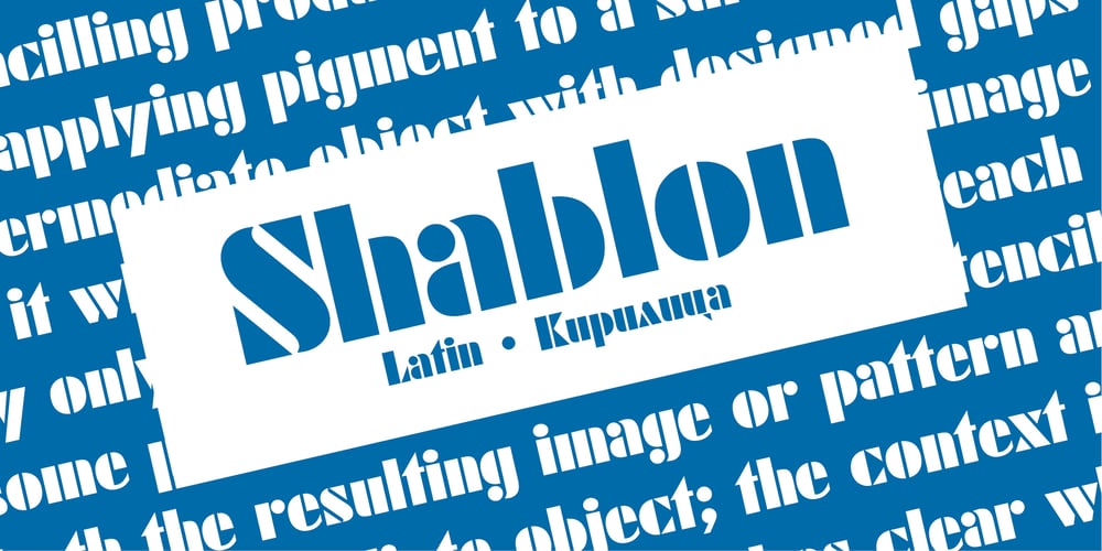 Shablon font