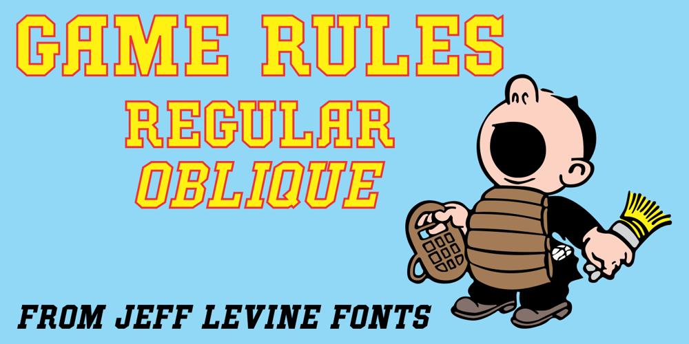 Game Rules JNL font