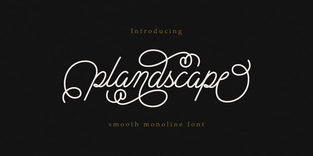 Plandscape font