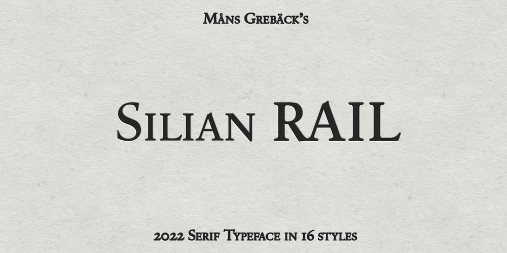 Silian Rail font