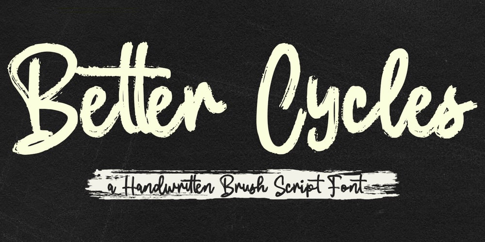 Better Cycles font