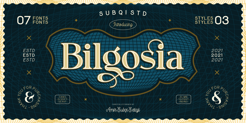 Bilgosia font