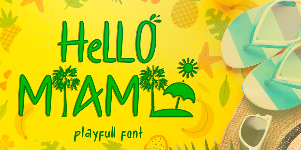 HeLLO MIAMI font