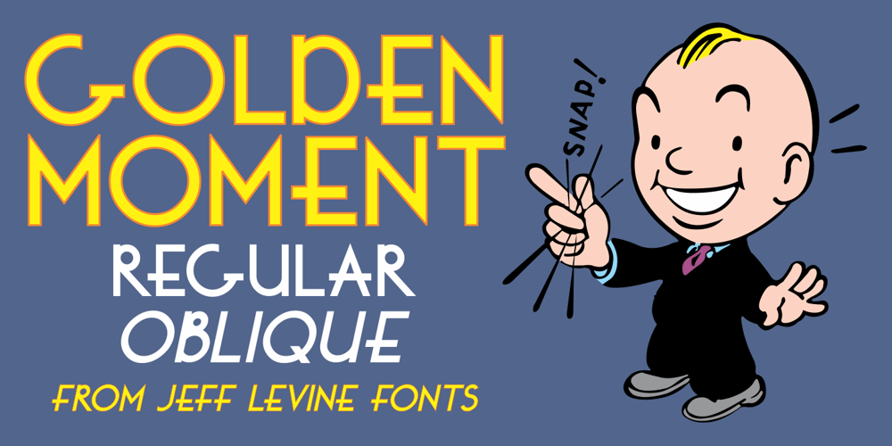 Golden Moment JNL font