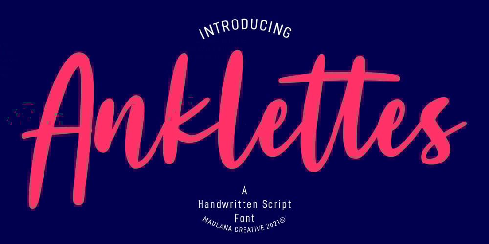 Anklettes font