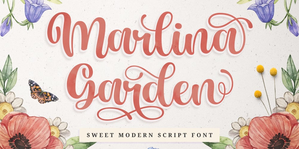 Marlina Garden font
