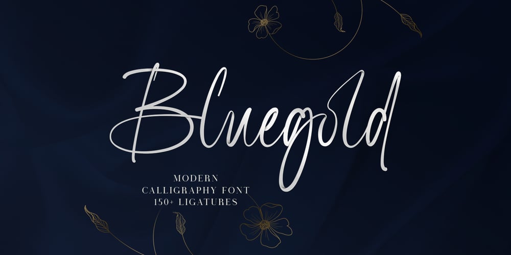 Bluegold font