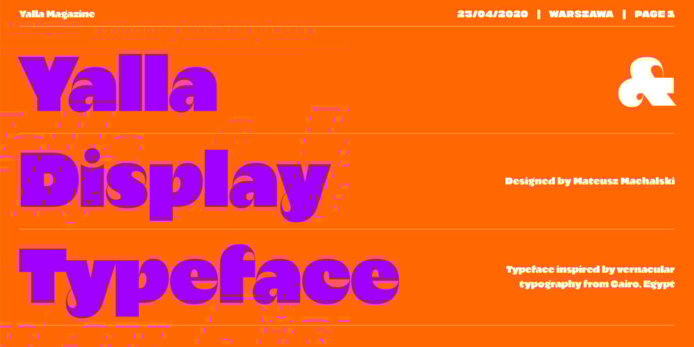Yalla font